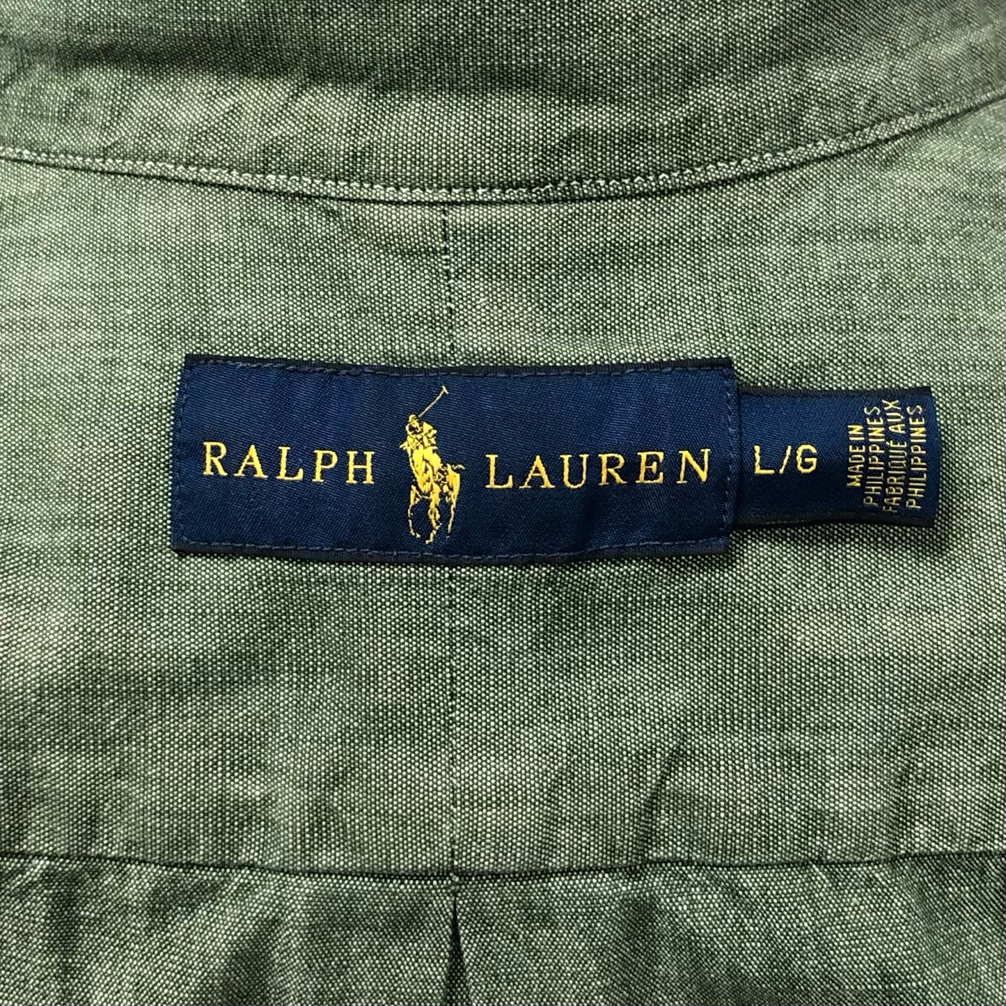 Camisa de botones Polo Ralph Lauren 🏇🏼  en color verde oscuro Talla L Entalle Regular