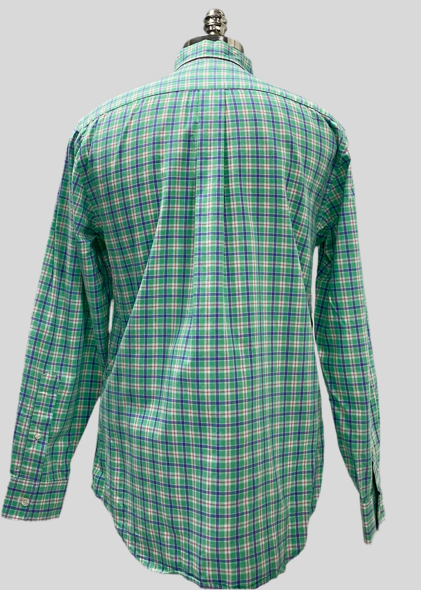 Camisa de cuadros Vineyard Vines 🐳 en color verde, morado y blanco Talla S Entalle Regular
