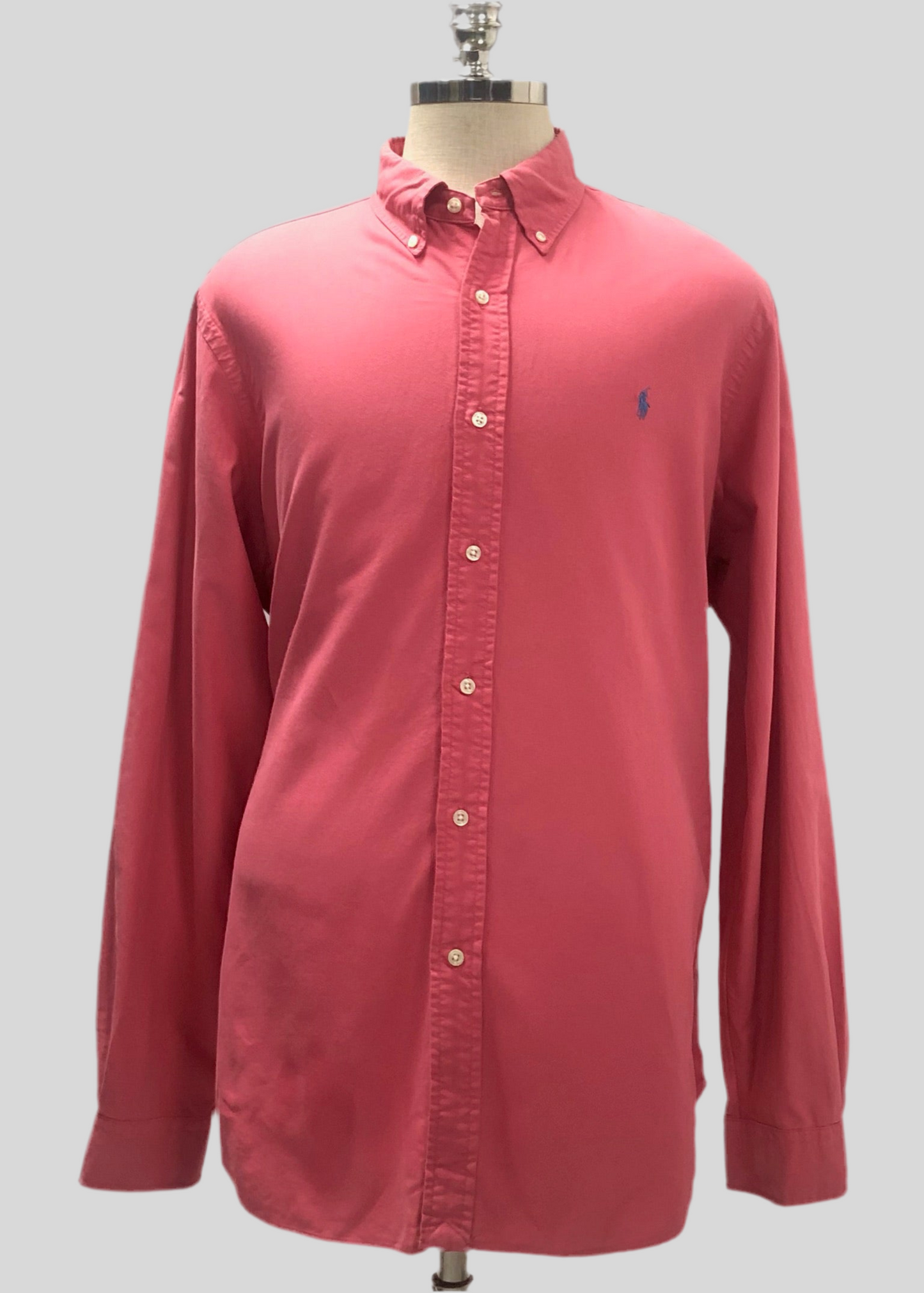Camisa de botones Polo Ralph Lauren 🏇🏼 Oxford en color rosado magenta Talla L y XL Entalle Regular