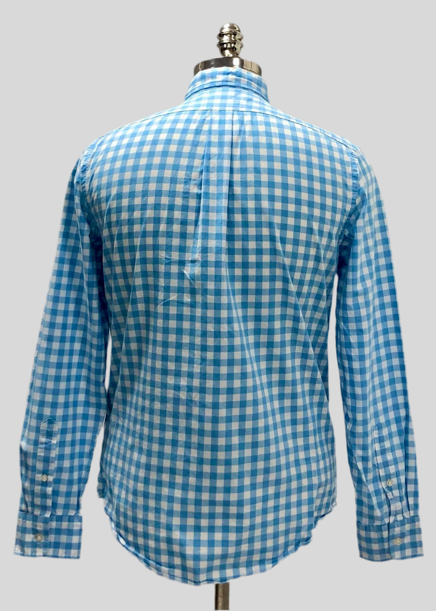 Camisa de botones Vineyard Vines 🐳 de cuadros gingham en color celeste y blanco Talla S Entalle Slim Fit