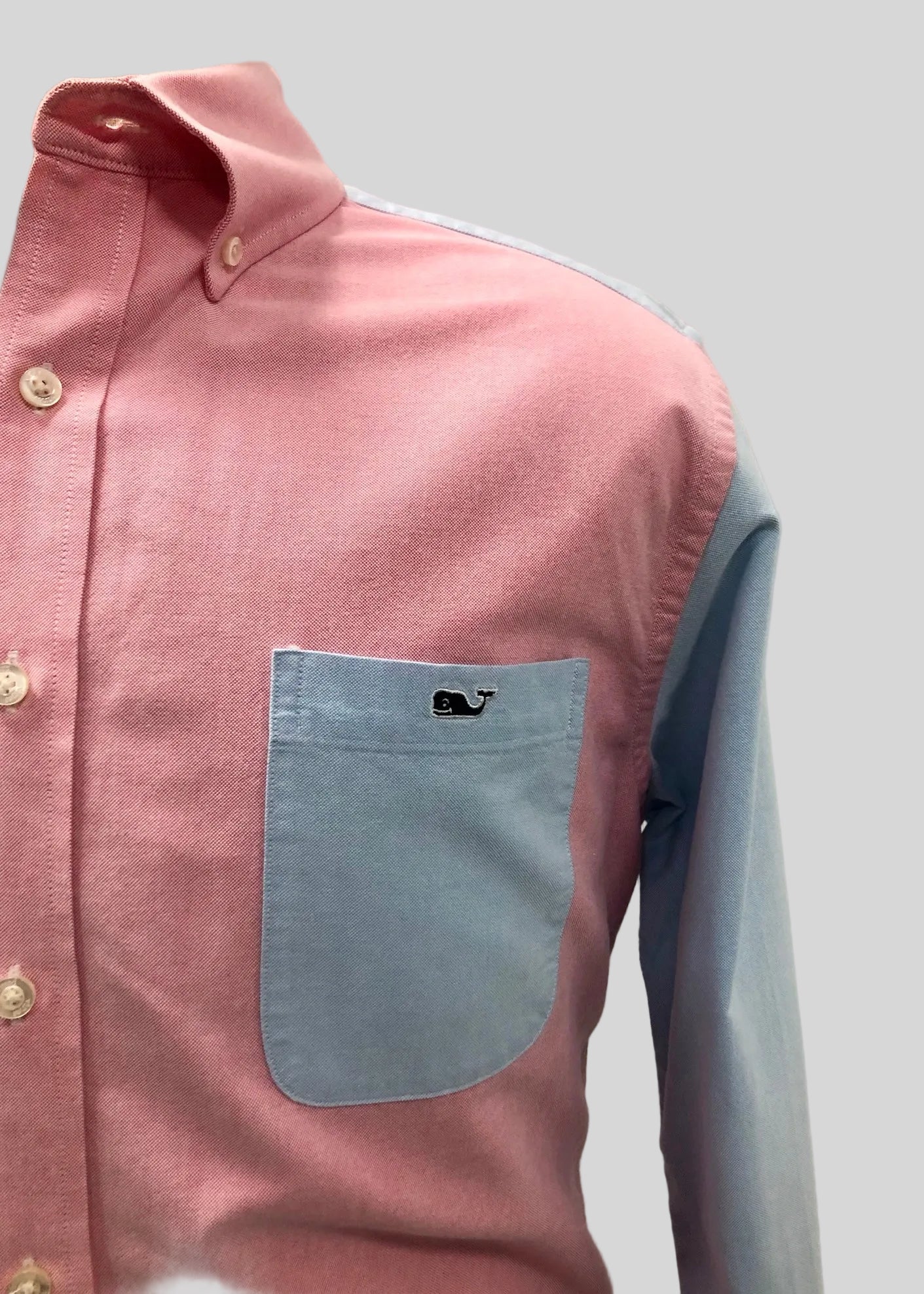 Camisa de botones Vineyard Vines 🐳 Oxford con franjas multicolor Talla L Entalle Slim Fit
