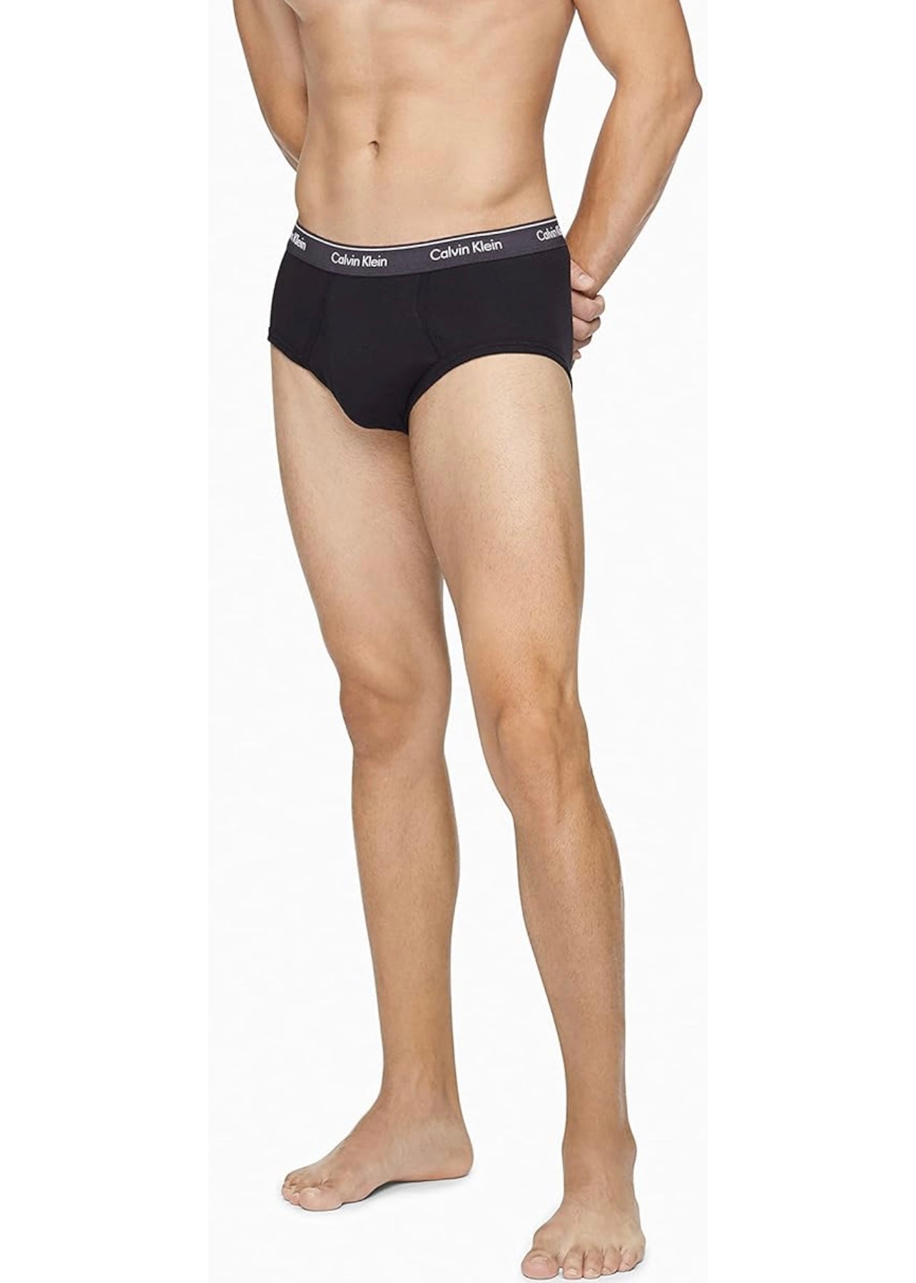 Paquete de 6 Calzoncillos a la cintura Calvin Klein - Tela algodón stretch en color negro Talla XL