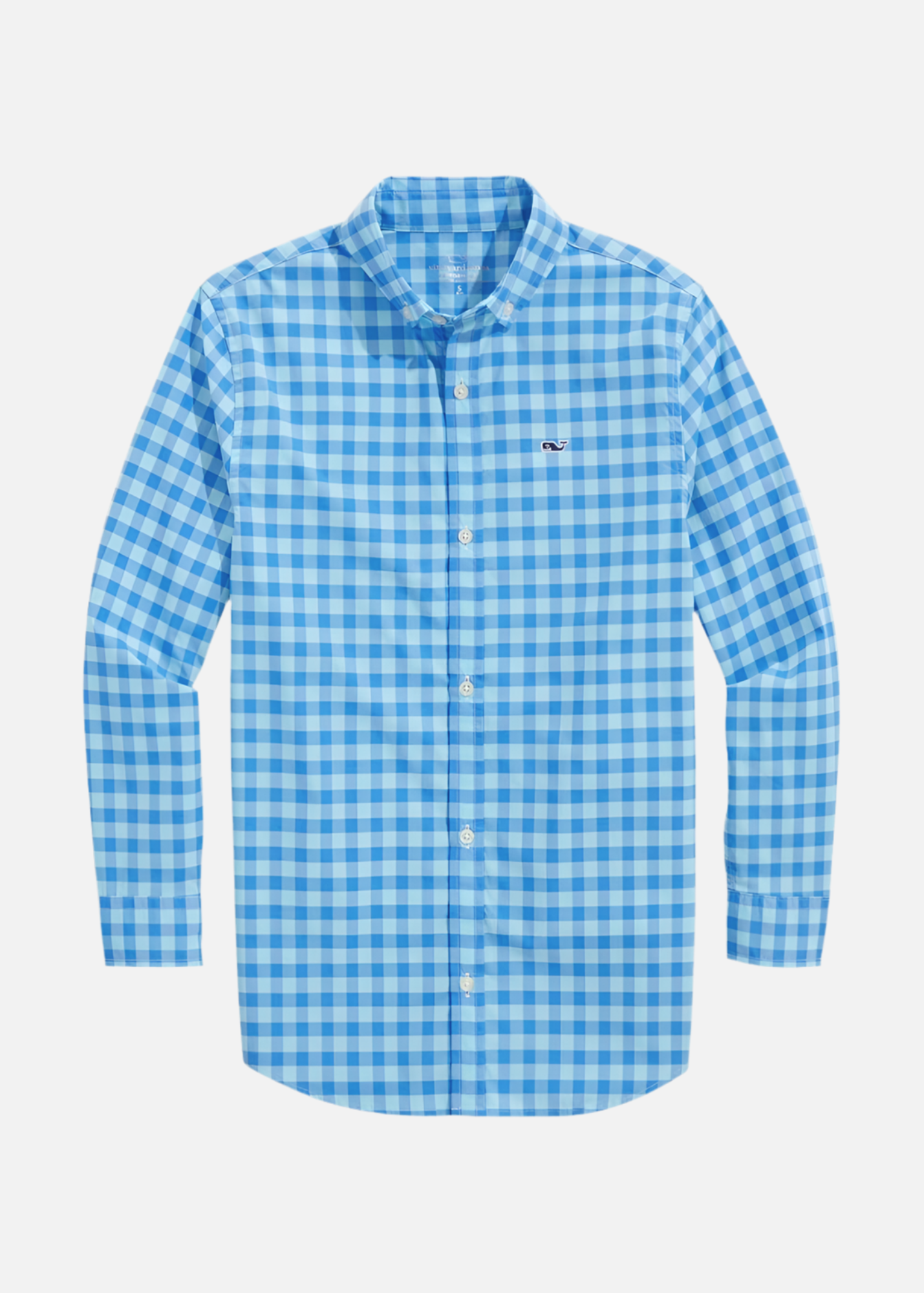 Camisa de botones Vineyard Vines 🐳 de cuadros en color turquesa y celeste Talla XL Entalle Slim Fit