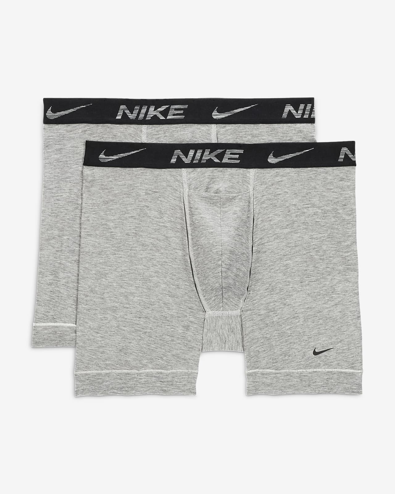 Paquete de 2 Calzoncillos tipo Boxer Nike Dri-Fit Ultra Stretch Micro - Tela dry-fit en color gris Talla M