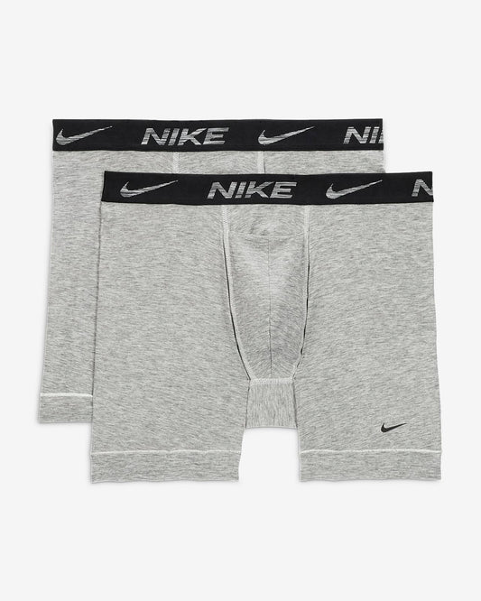 Paquete de 2 Calzoncillos tipo Boxer Nike Dri-Fit Ultra Stretch Micro - Tela dry-fit en color gris Talla M