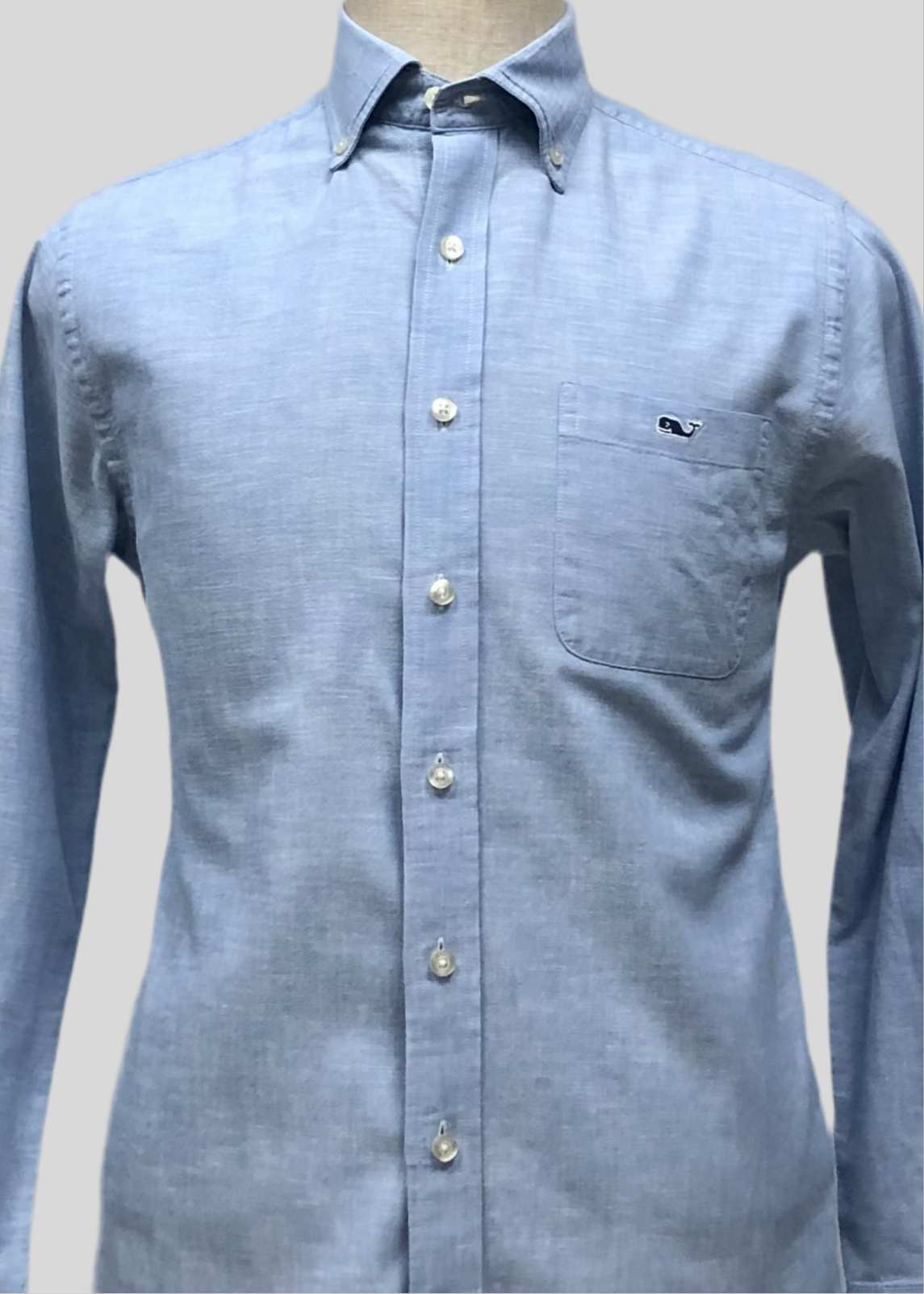 Camisa de botones Vineyard Vines 🐳 en color celeste degradado Talla S Entalle Slim Fit