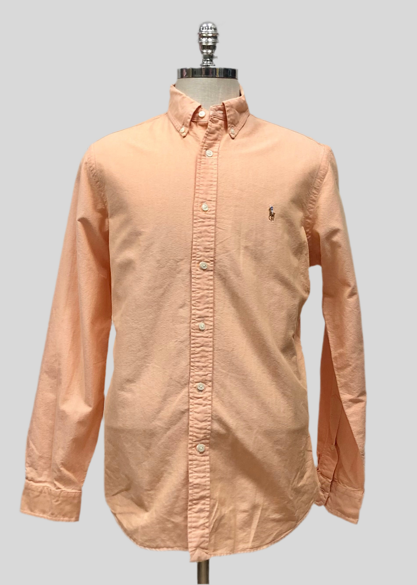 Camisa de botones Polo Ralph Lauren 🏇🏼 Oxford en color salmon Talla 3XL Entalle Regular