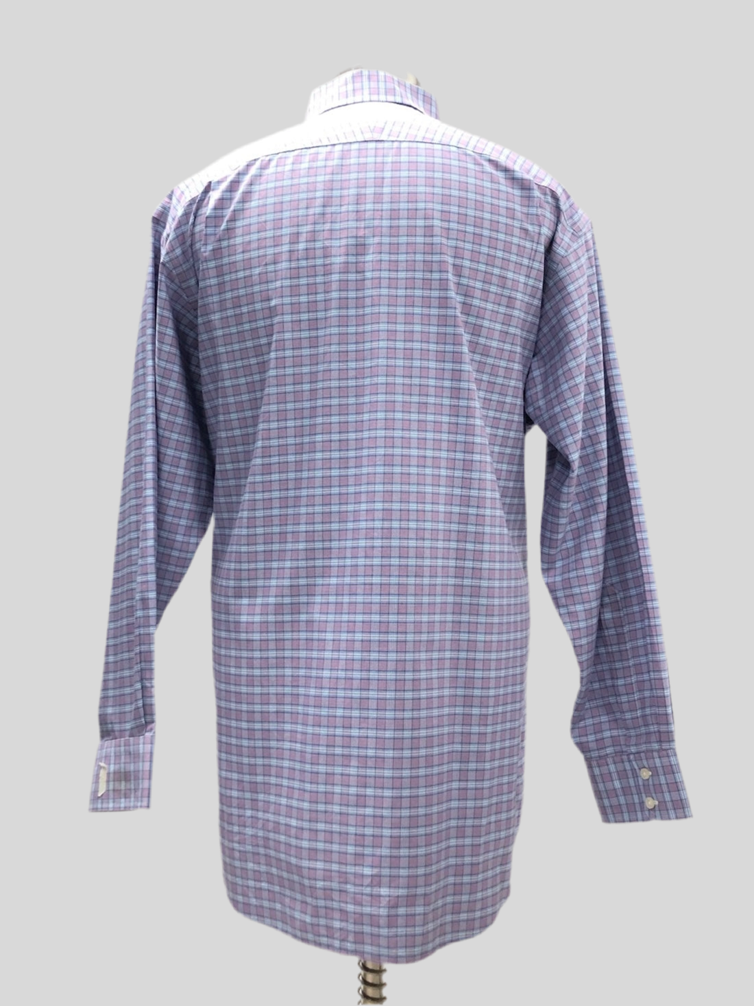 Camisa de botones Charles Tyrwhitt 🇬🇧 de cuadros azul, morado y blanco Talla XXL Entalle Clásico (ver descripción)