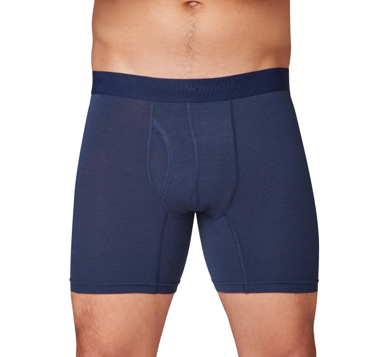 Paquete de 6 Boxers Briefs Wrangler 🇺🇸 Tela soft stretch color Gris, azul y negro Talla M, L y XL