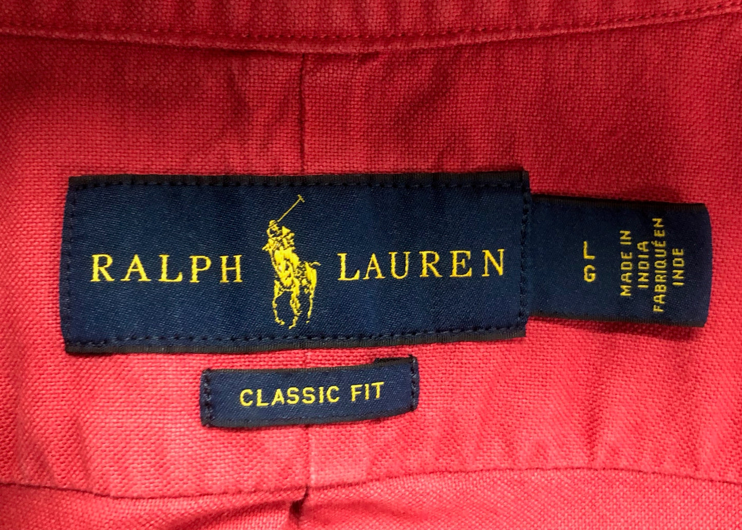 Camisa de botones Polo Ralph Lauren 🏇🏼 color rosado magenta Talla L Entalle Regular