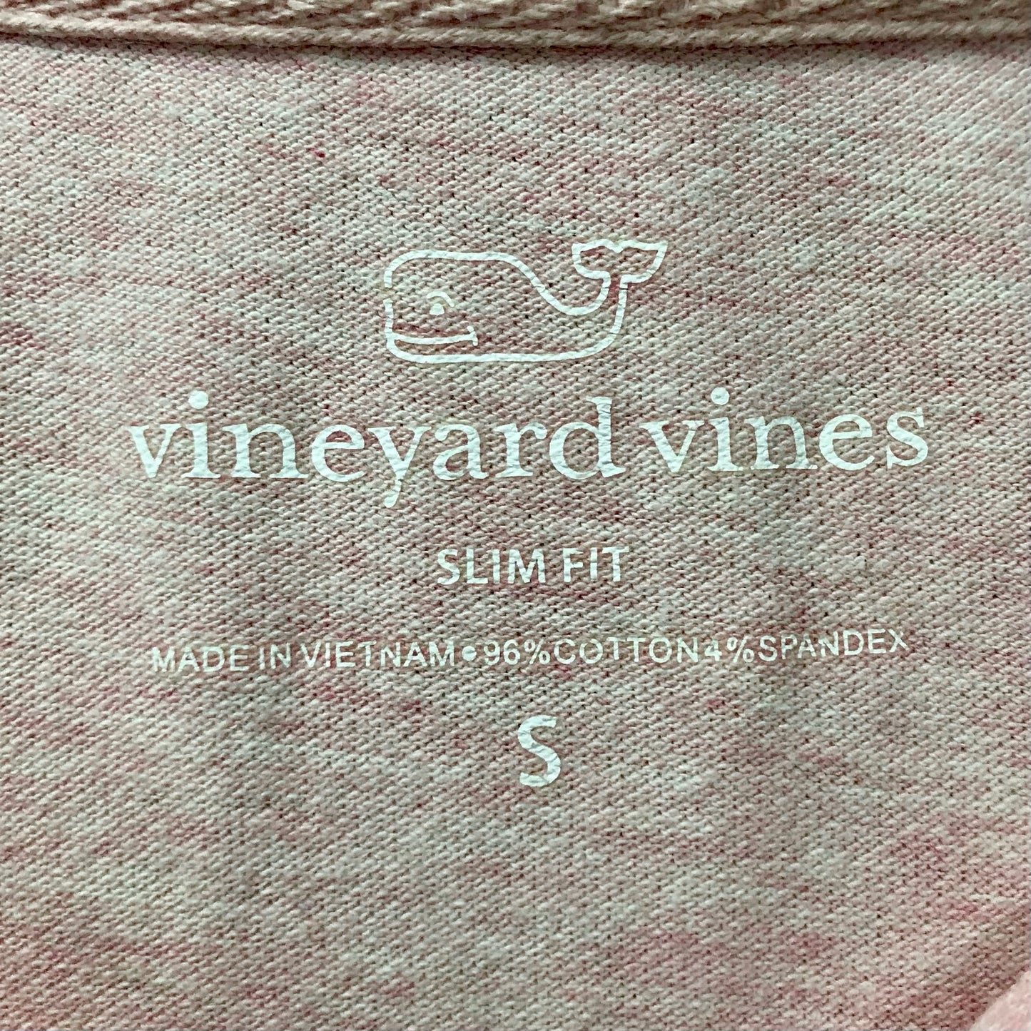 Camiseta Polo Vineyard Vines 🐳 color rosado claro Talla S Entalle Slim Fit