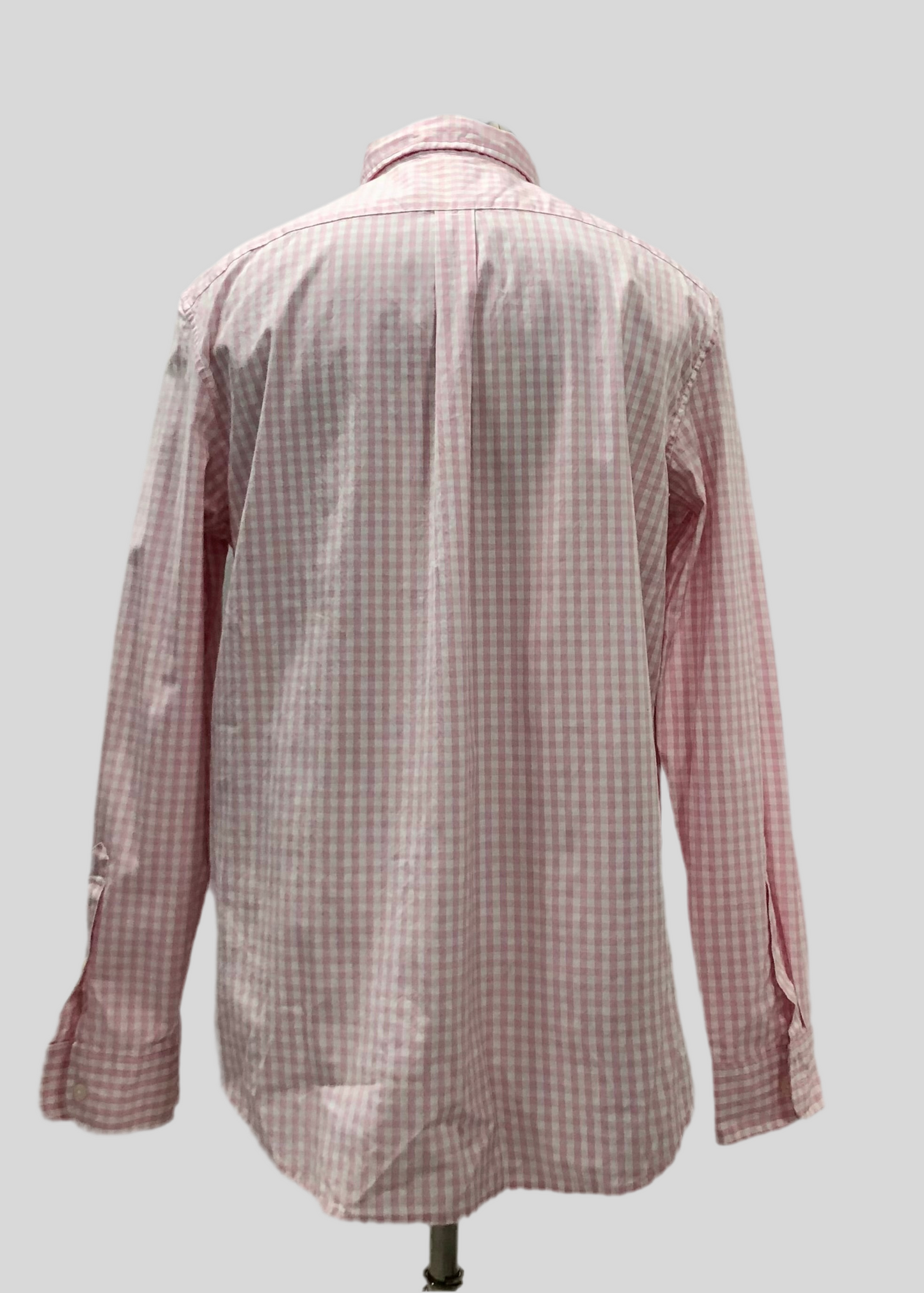 Camisa de cuadros Vineyard Vines 🐳 de cuadros gingham en color rosado claro y blanco Talla L Entalle Clásico
