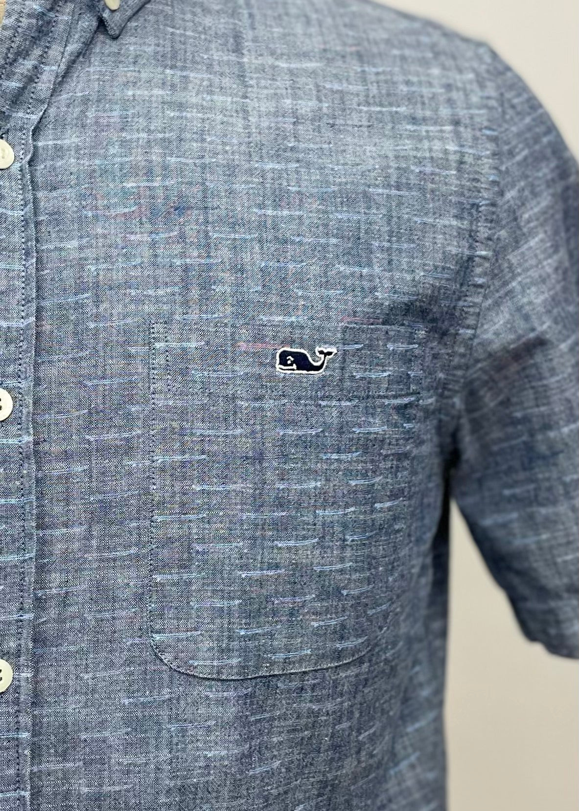 Camisa de cuadros Vineyard Vines 🐳 de jeans color gris oscuro Talla S Entalle Slim Fit