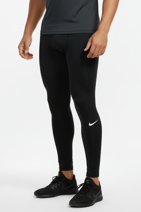 Malla de entrenamiento licra Nike ✔️ Pro Dri-FIT para hombre en Color negro cintura gris Talla S
