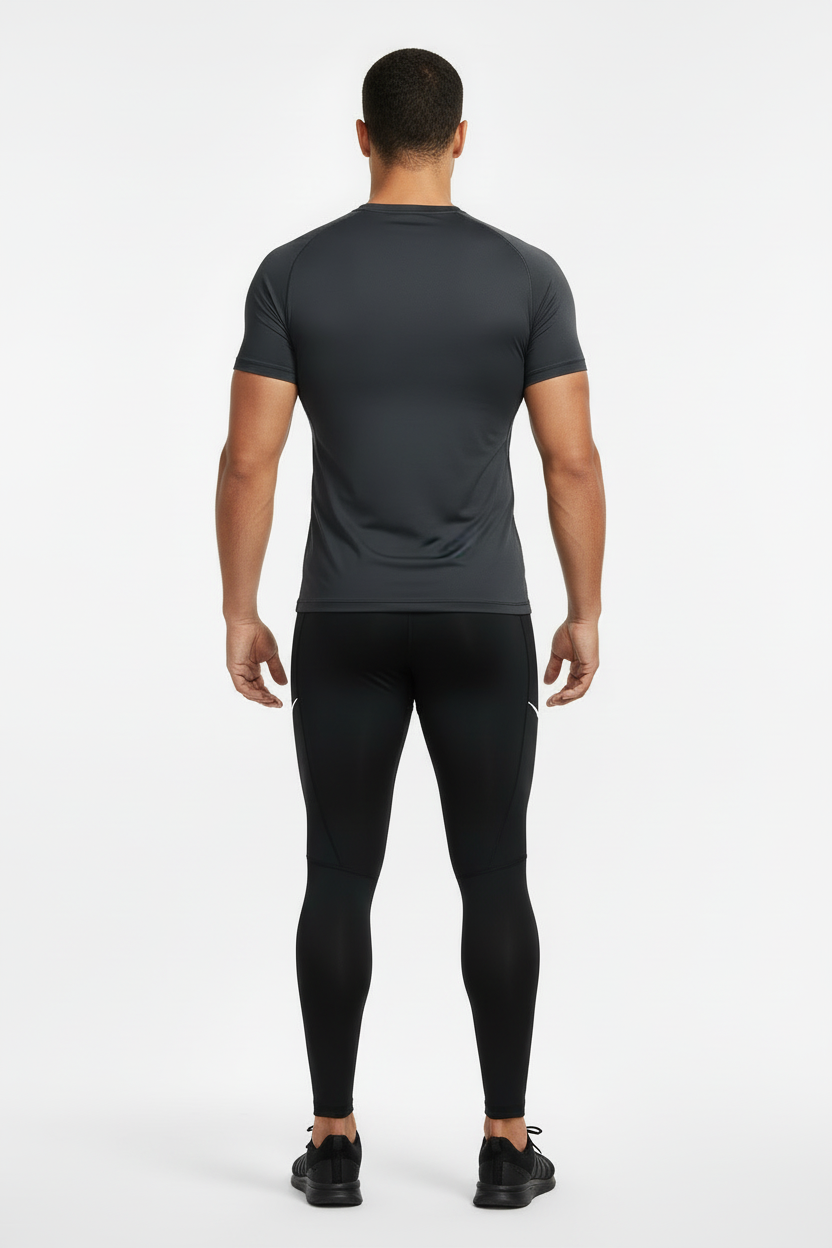 Malla de entrenamiento licra Nike ✔️ Pro Dri-FIT para hombre en Color negro cintura gris Talla S