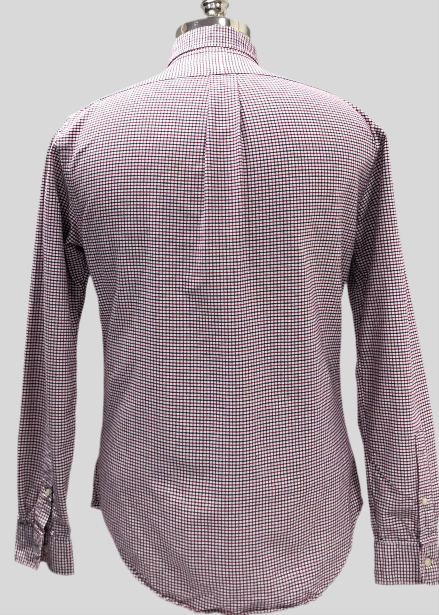 Camisa de botones Polo Ralph Lauren 🏇🏼 Oxford color blanco de cuadros rojo y azul navy Talla M Entalle Slim Fit