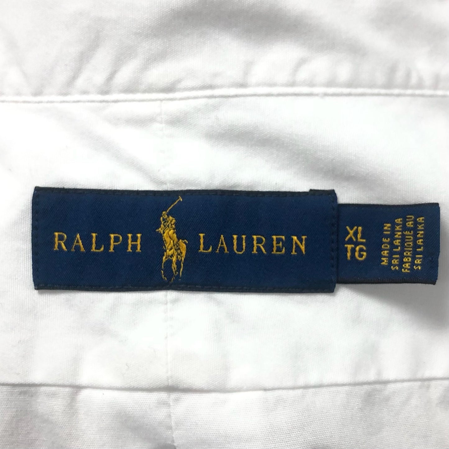 Camisa de botones Polo Ralph Lauren 🏇🏼  en color blanco Talla XL Entalle Regular (ver descripción)