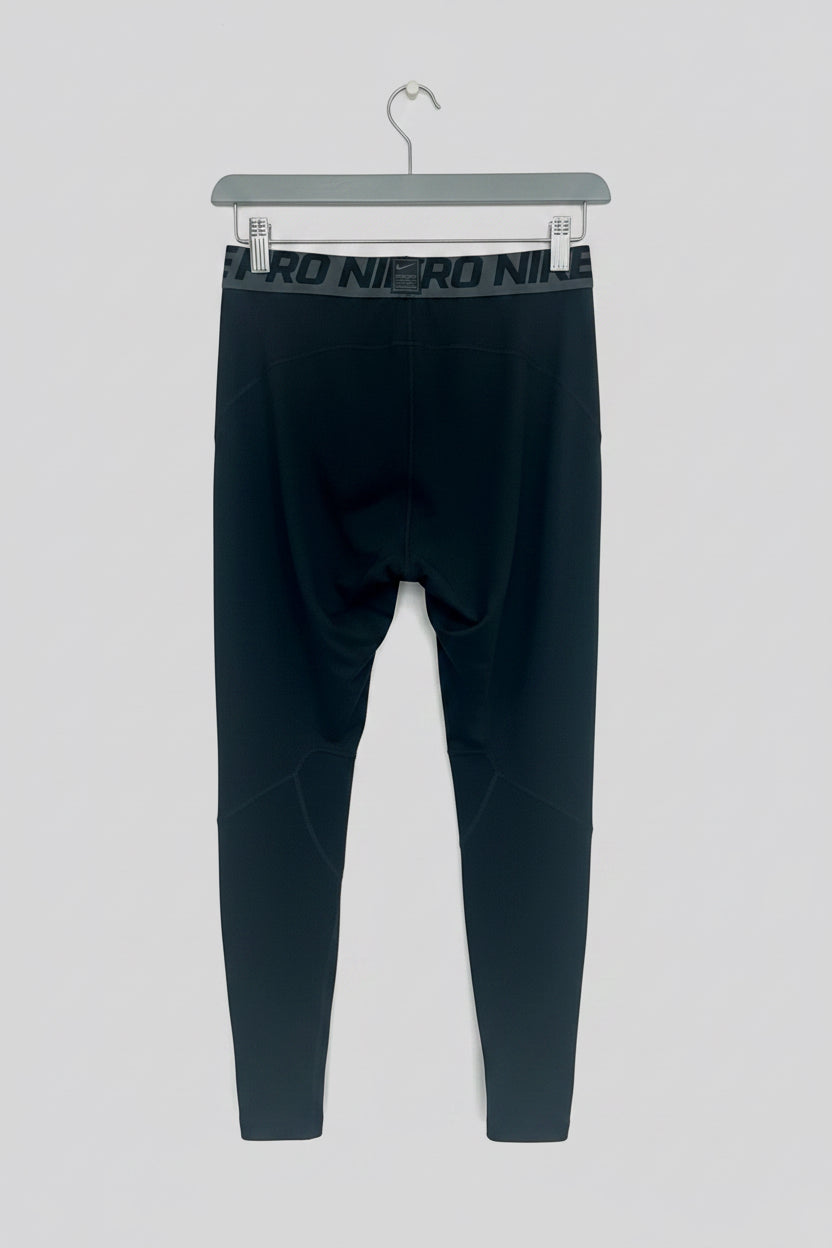 Malla de entrenamiento licra Nike ✔️ Pro Dri-FIT de 3/4 de largo para hombre en Color negro cintura gris Talla XXL