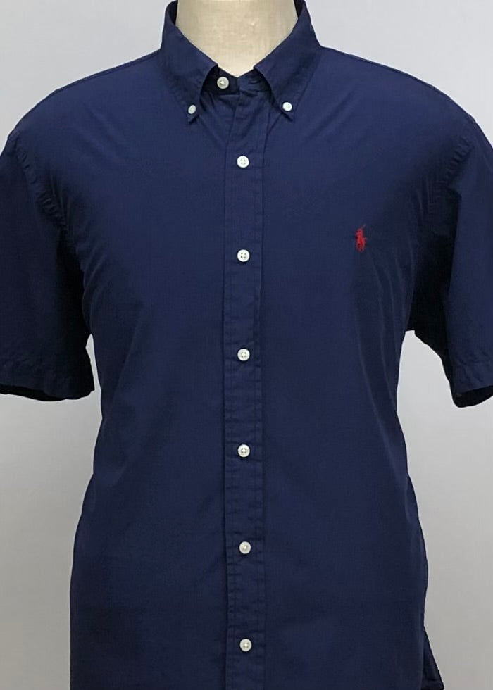 Camisa de botones Polo Ralph Lauren 🏇🏼 en color azul navy Talla 4XL Entalle Regular