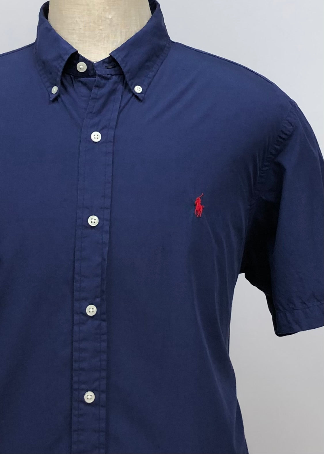 Camisa de botones Polo Ralph Lauren 🏇🏼 en color azul navy Talla 4XL Entalle Regular