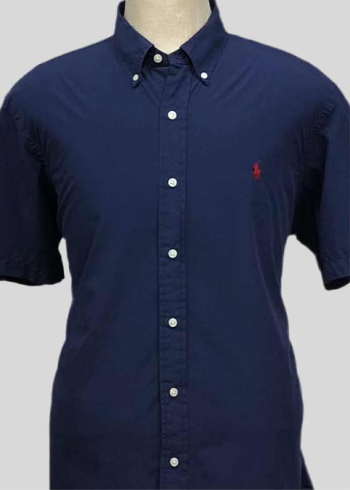 Camisa de botones Polo Ralph Lauren 🏇🏼 en color azul navy Talla XL Entalle Clásico