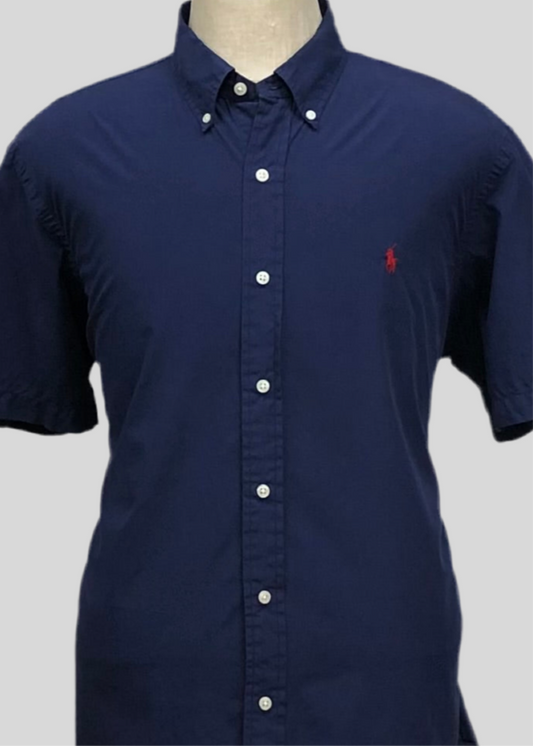 Camisa de botones Polo Ralph Lauren 🏇🏼 en color azul navy Talla XL Entalle Clásico