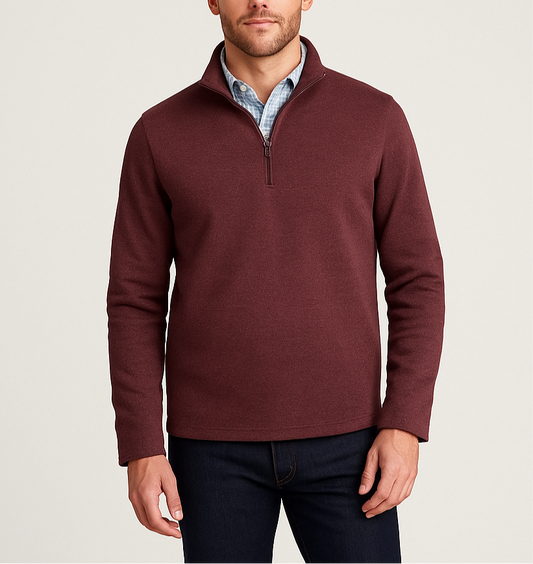 Sueter Jersey J.Crew De lana color rojo oscuro Talla M
