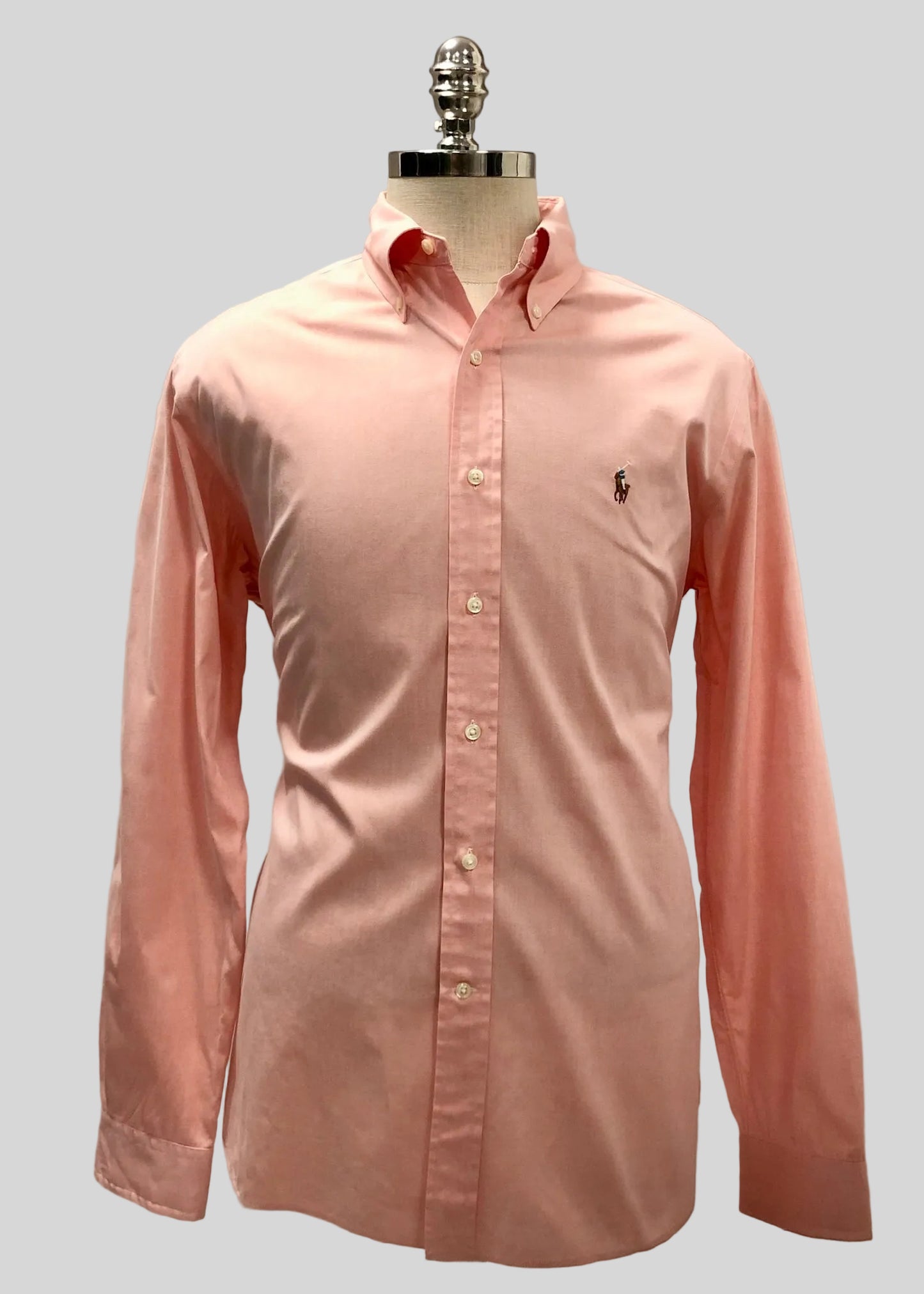 Camisa de botones Polo Ralph Lauren 🏇🏼 Oxford en color salmon Talla L Entalle Regular