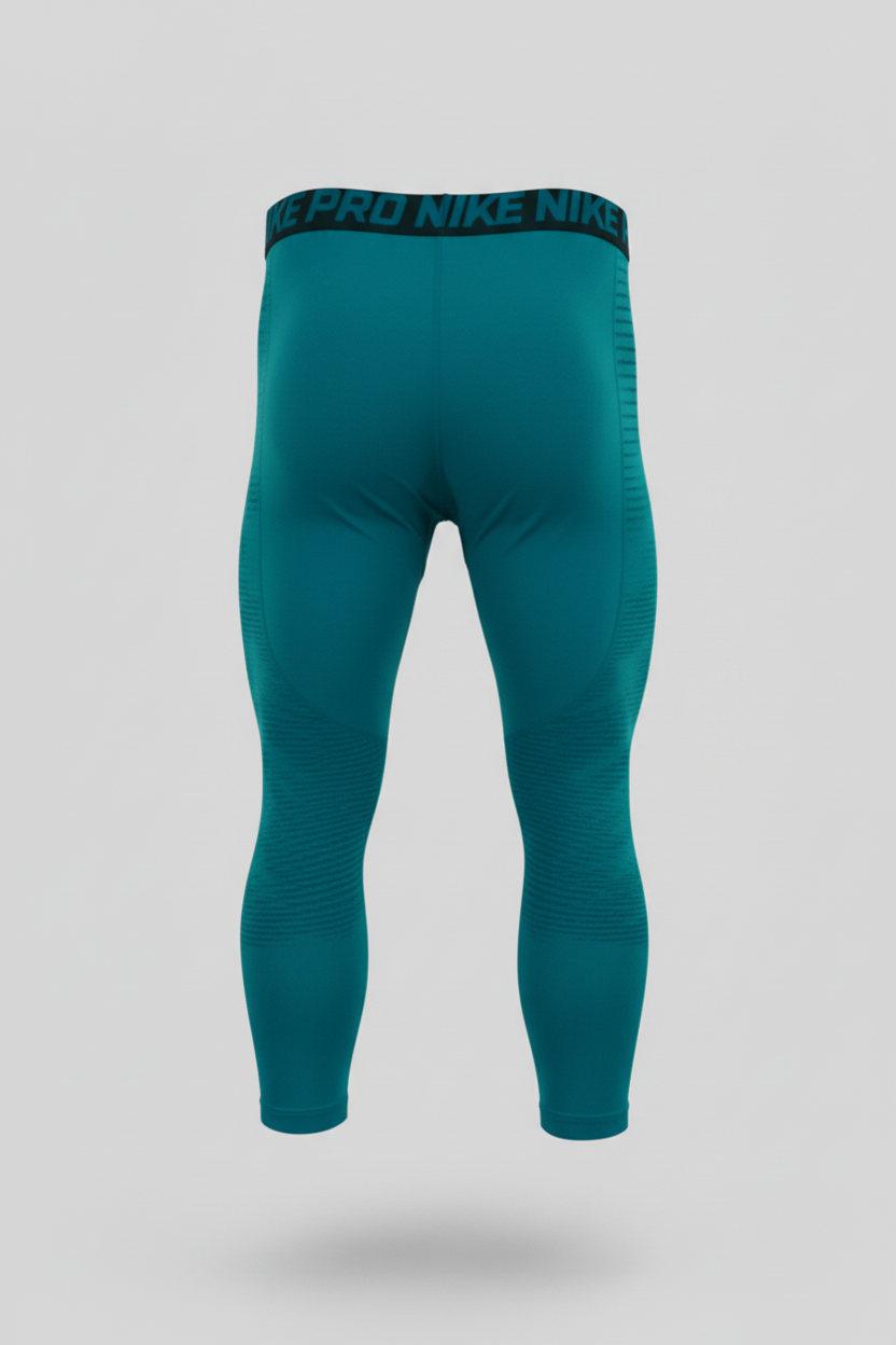 Mallas de entrenamiento licra Nike ✔️ Pro Dri-FIT 3/4 para hombre en Color verde esmeralda Talla XL