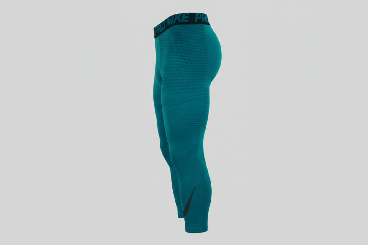 Mallas de entrenamiento licra Nike ✔️ Pro Dri-FIT 3/4 para hombre en Color verde esmeralda Talla XL