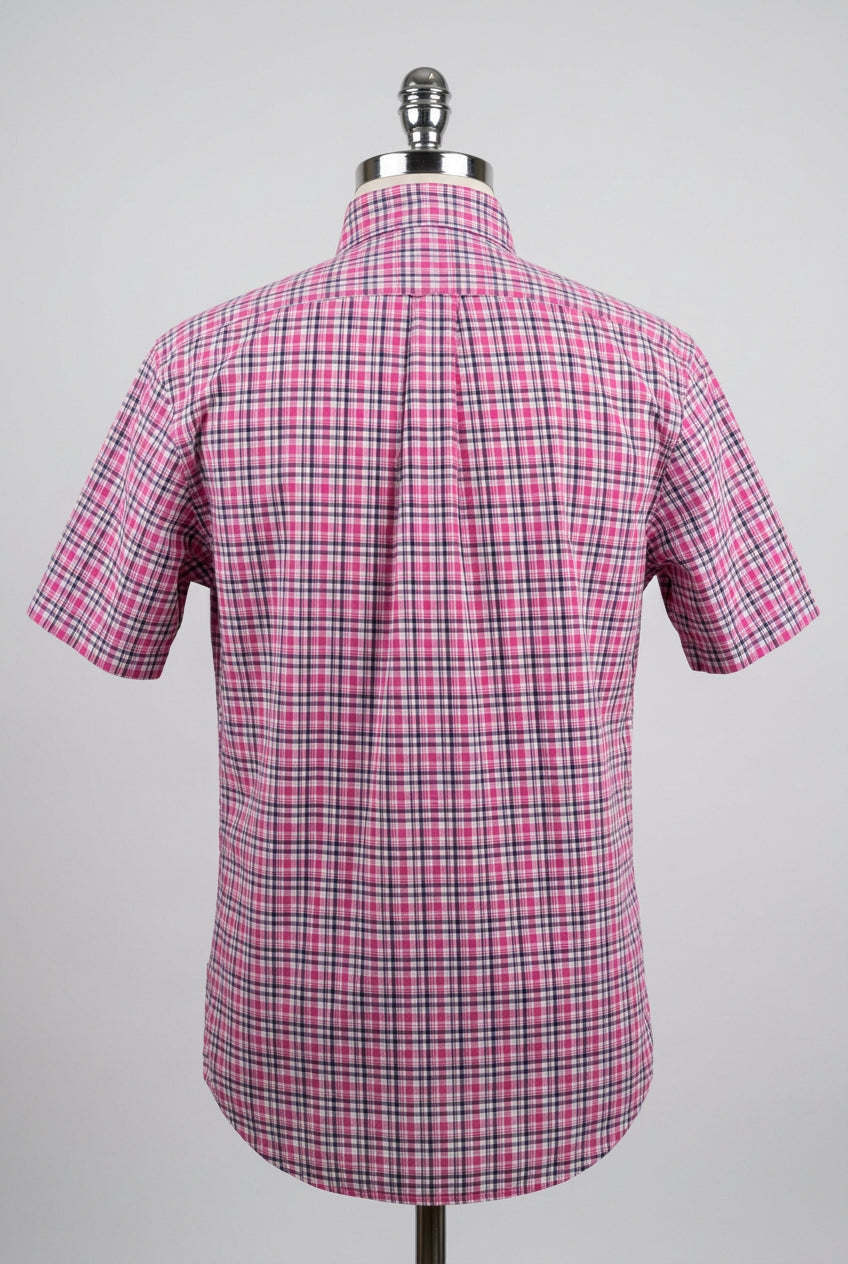 Camisa de botones Polo Ralph Lauren 🏇🏼 de cuadros en rosado, azul navy y blanco Talla L Entalle Regular