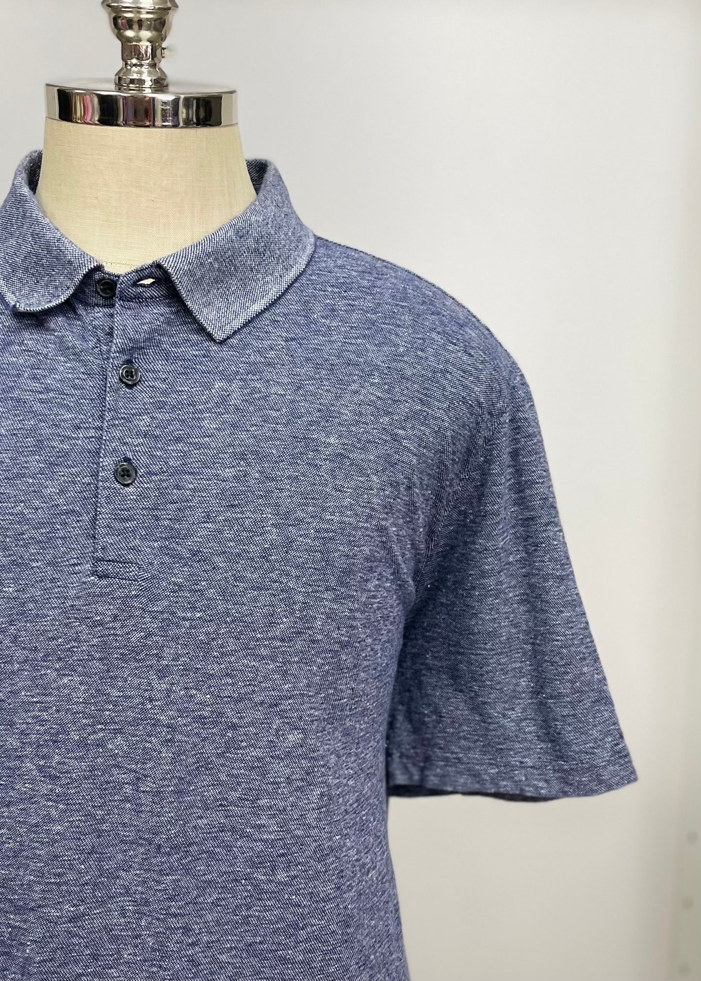 Camiseta Polo Joseph Abboud 🔹 color azul grisáceo Talla XXL Entalle Clásico