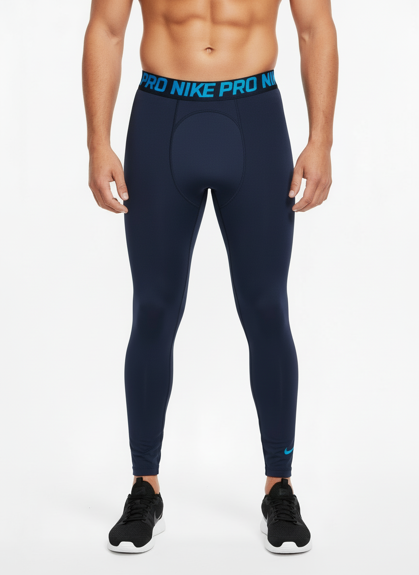 Mallas de entrenamiento Nike ✔️ Pro Dri-FIT 3/4 para hombre en Color azul navy Talla M