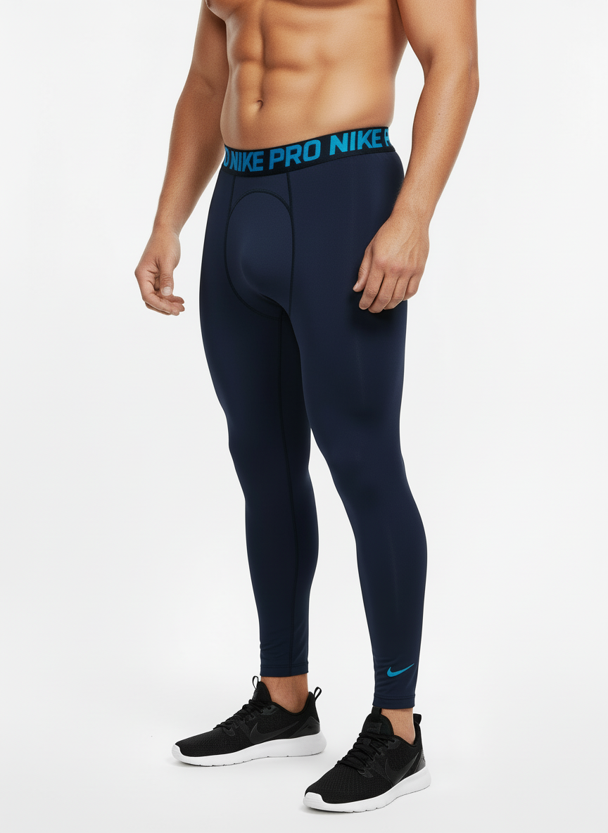 Mallas de entrenamiento Nike ✔️ Pro Dri-FIT 3/4 para hombre en Color azul navy Talla M