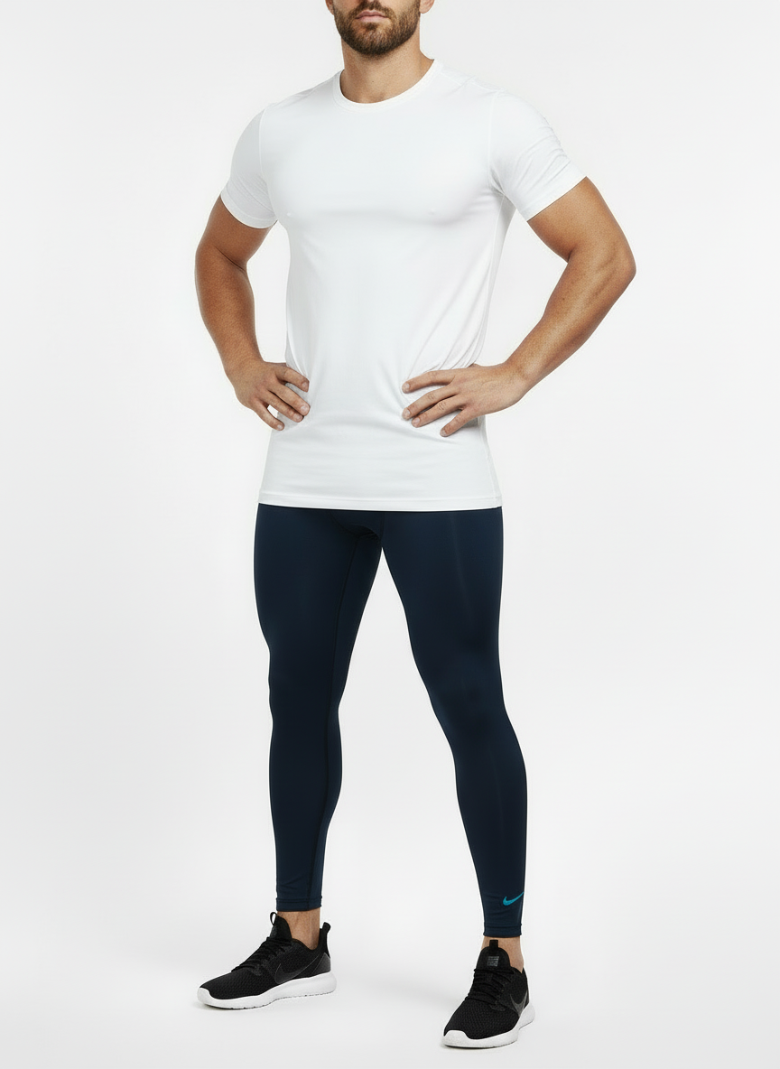 Mallas de entrenamiento Nike ✔️ Pro Dri-FIT 3/4 para hombre en Color azul navy Talla M