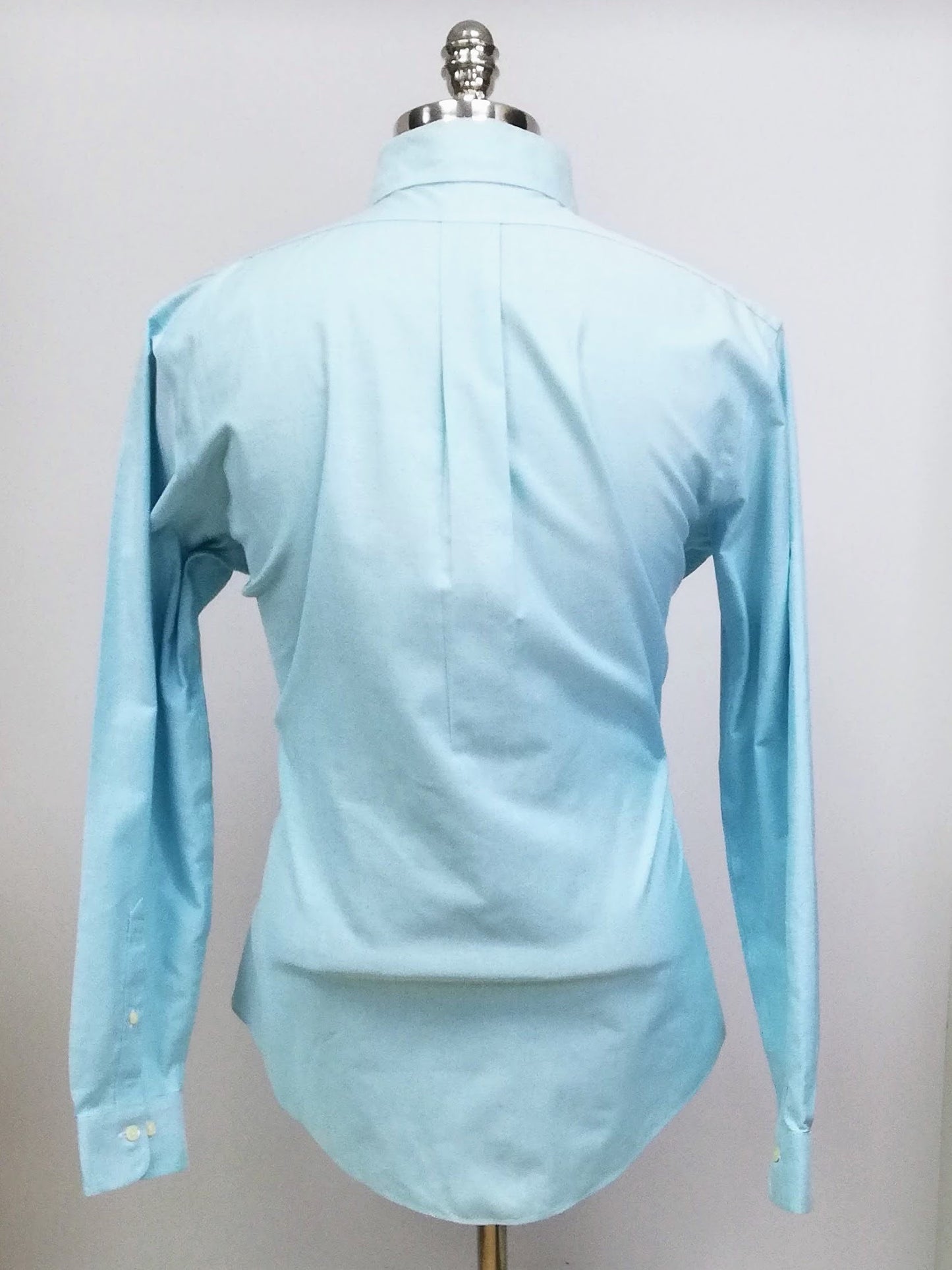 Camisa Brooks Brothers 🐑 color turquesa claro tornasol Talla L Entalle Regular