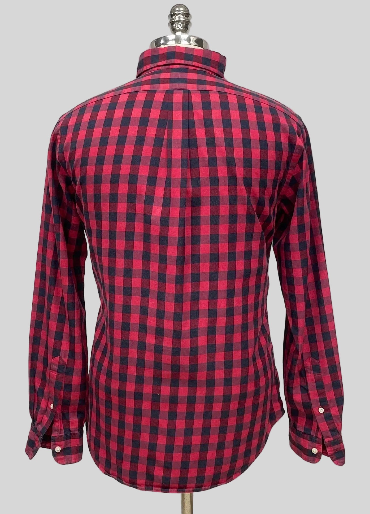 Camisa Polo Ralph Lauren 🏇🏼 Performance con patron de cuadros gingham rojo y negro Talla L Entalle Clásico