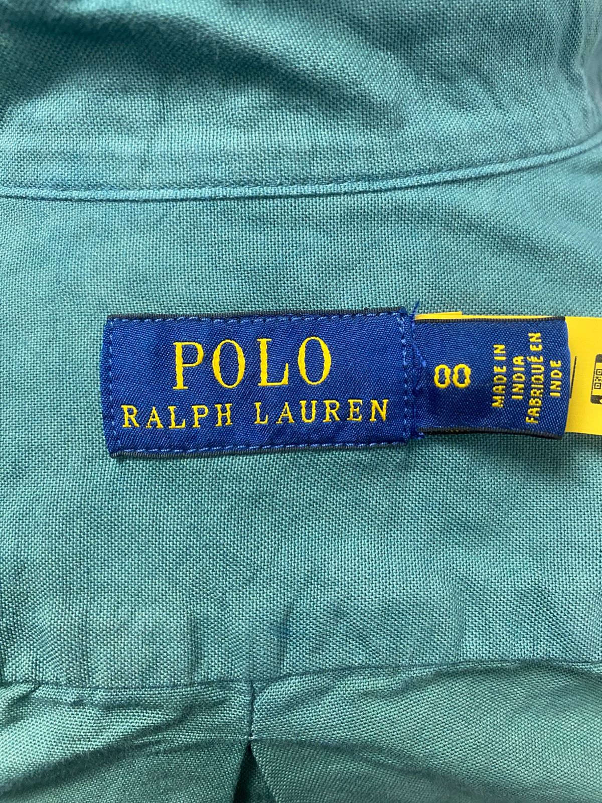 Camisa de mujer Polo Ralph Lauren 🏇🏼 con diseño especial degradado en color verde, amarillo y rojo Talla XS Entalle Regular