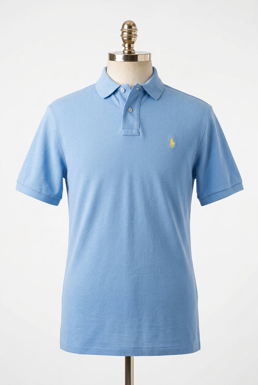 Camiseta Polo Ralph Lauren 🏇🏼 color celeste Talla L Entalle Clásico (ver descripción)
