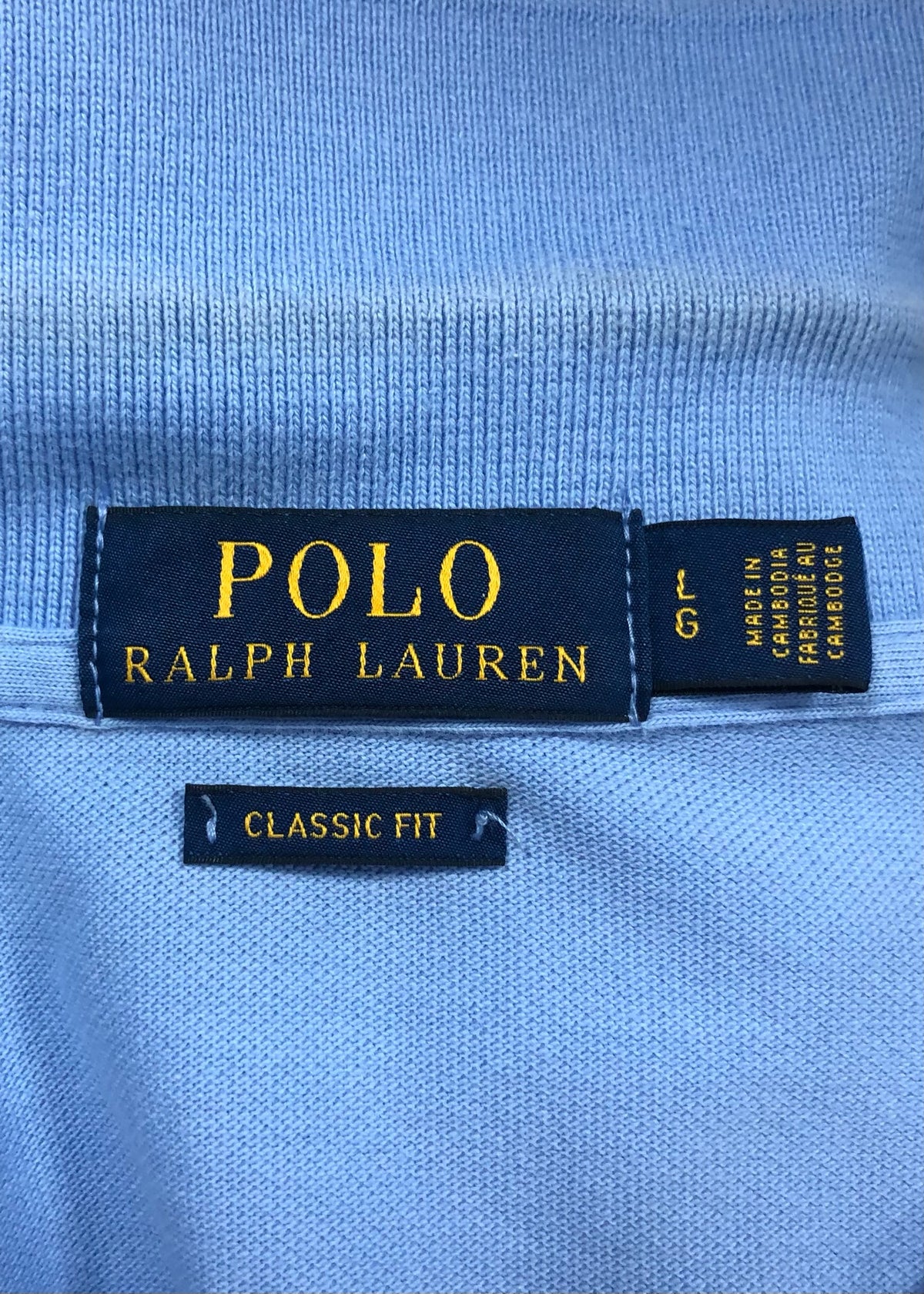 Camiseta Polo Ralph Lauren 🏇🏼 color celeste Talla L Entalle Clásico (ver descripción)