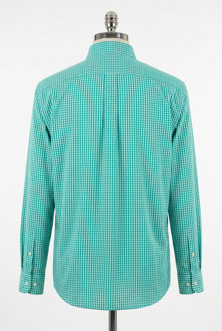 Camisa de cuadros Vineyard Vines 🐳 de cuadros gingham en color turquesa intenso y blanco Talla XL Entalle Slim Fit