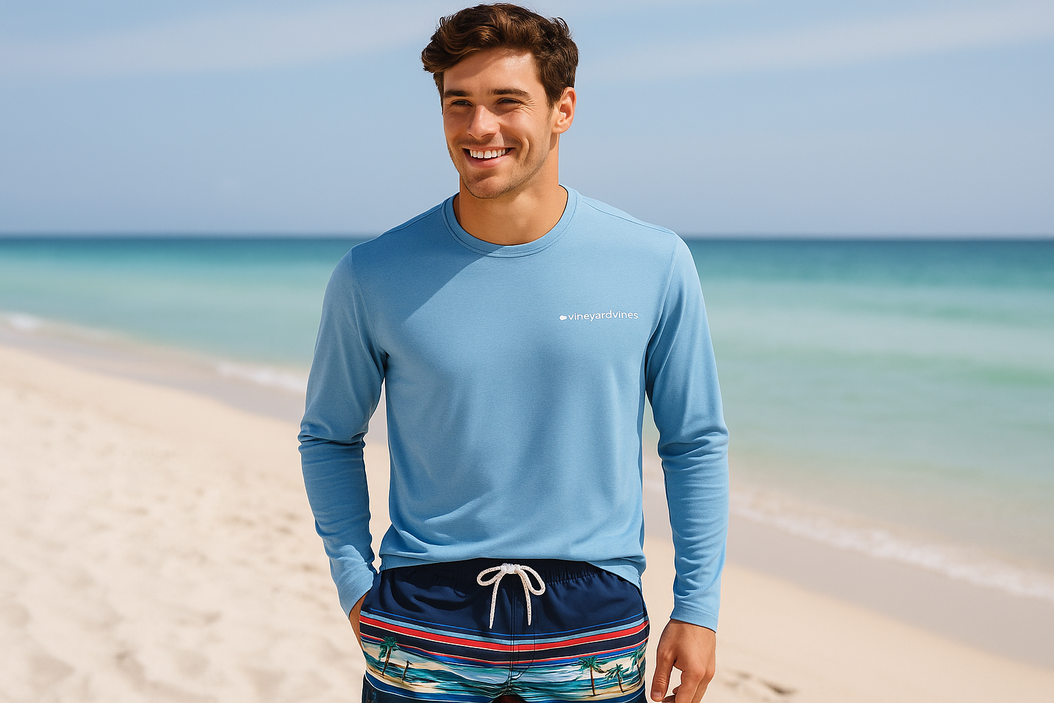 Beach lifestyle model photo