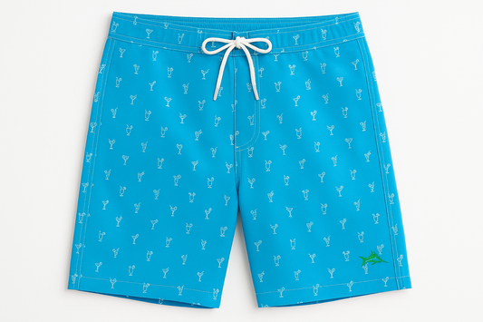 Boardshort Color #06a5cc Cócteles y Piña Coladas