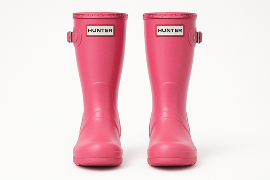 Botas Hunter rosadas estilo ghost mannequin - versión 3