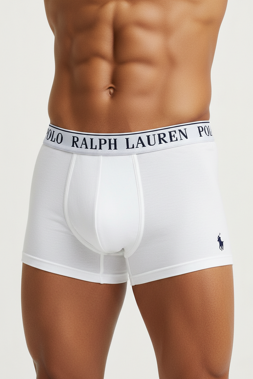 Boxer blanco Polo Ralph Lauren close-up