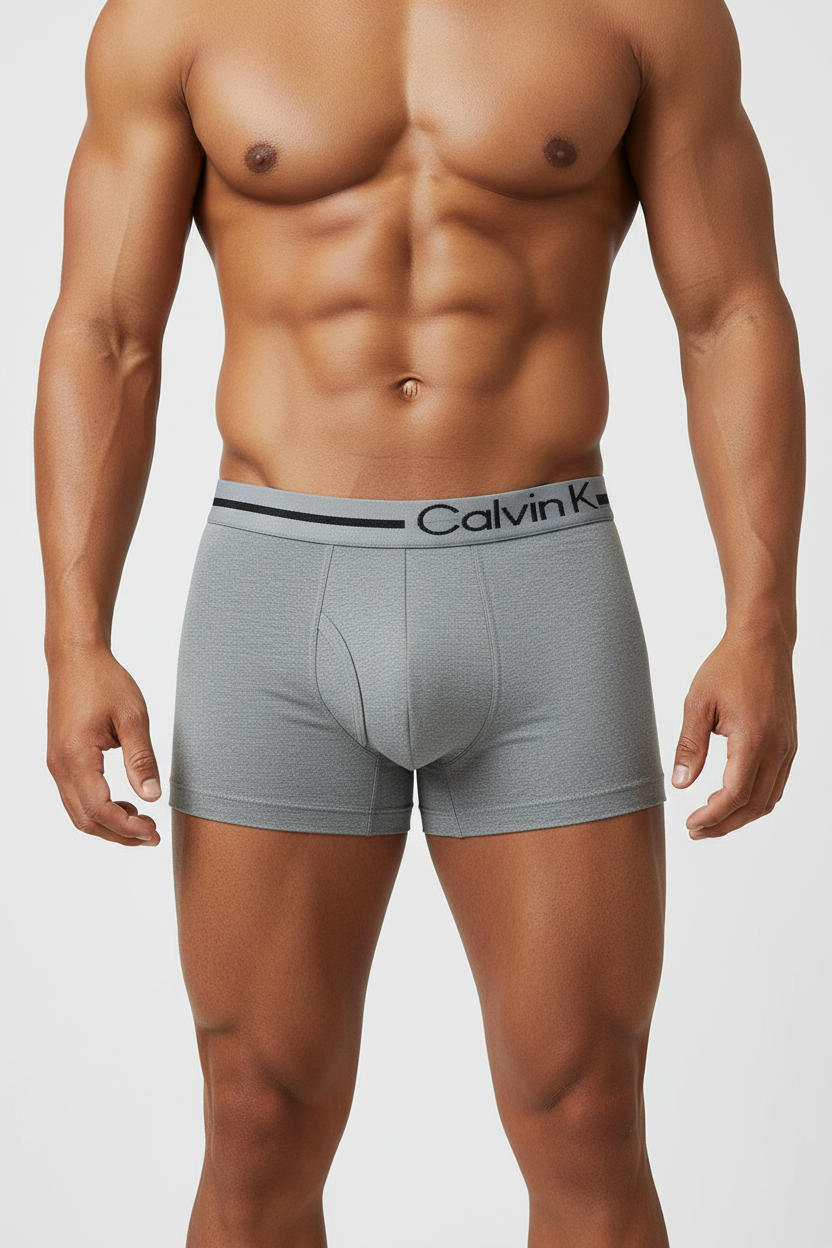 Boxer gris CK - Close-up copa pronunciada