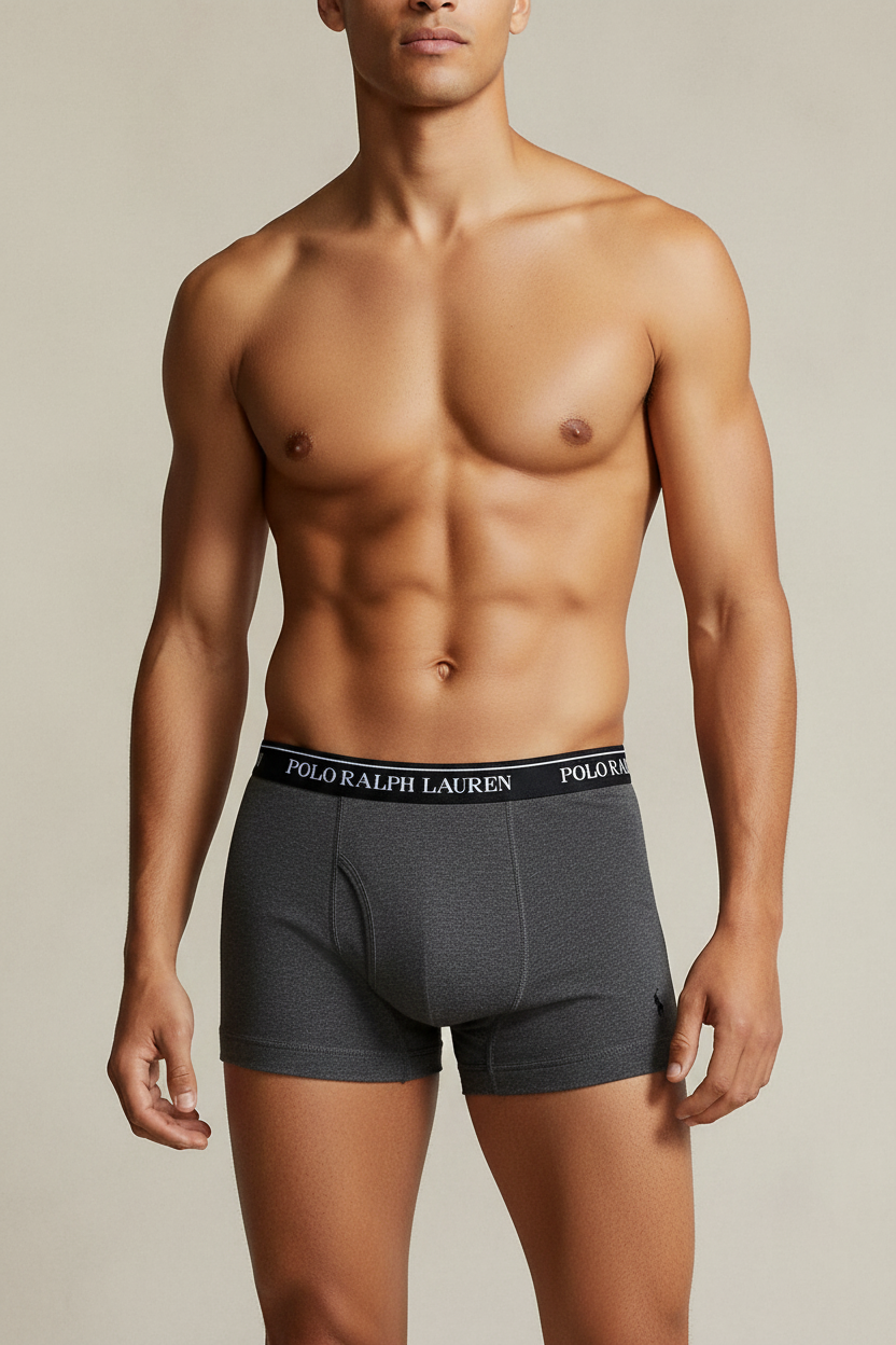 Boxer gris oscuro Polo RL - Copa pronunciada