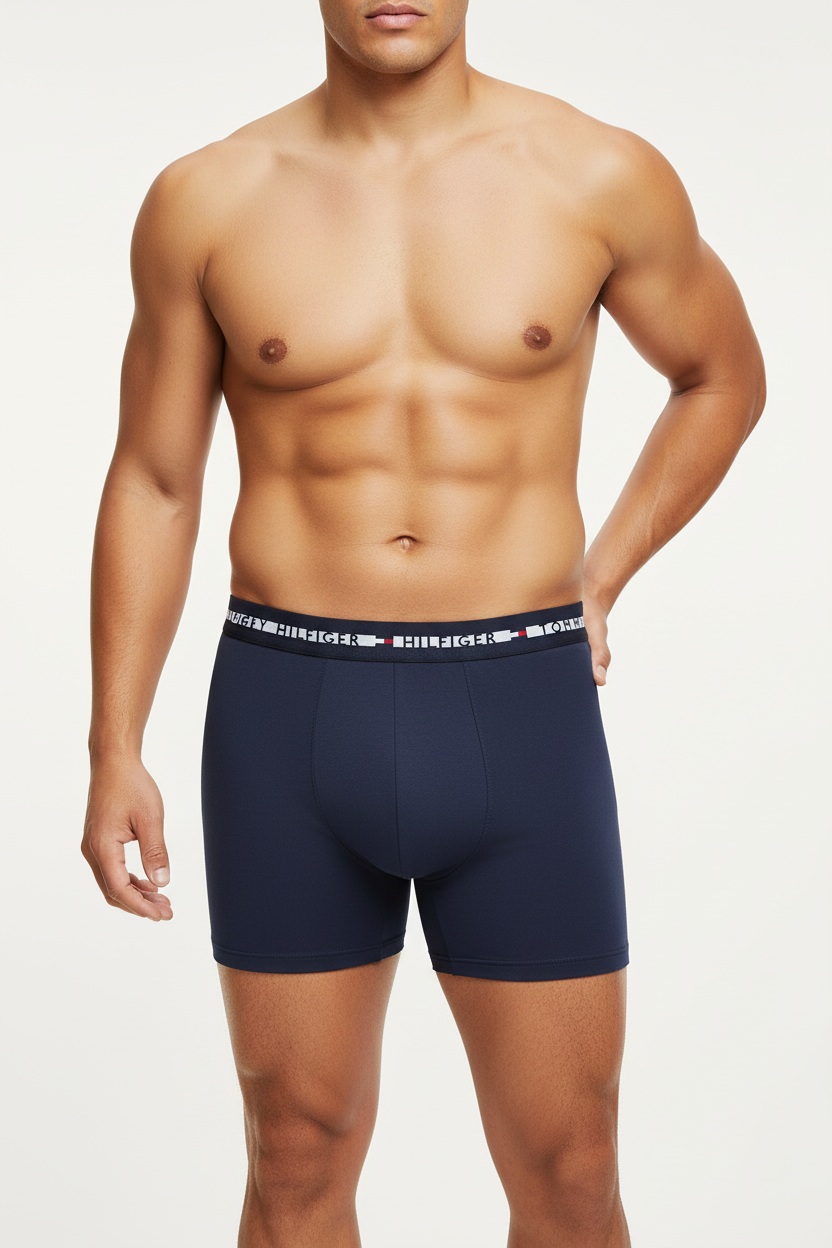 Boxer medio azul marino Tommy Hilfiger - Pose natural