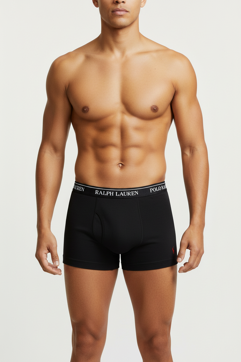 Boxer negro Polo RL - Copa pronunciada