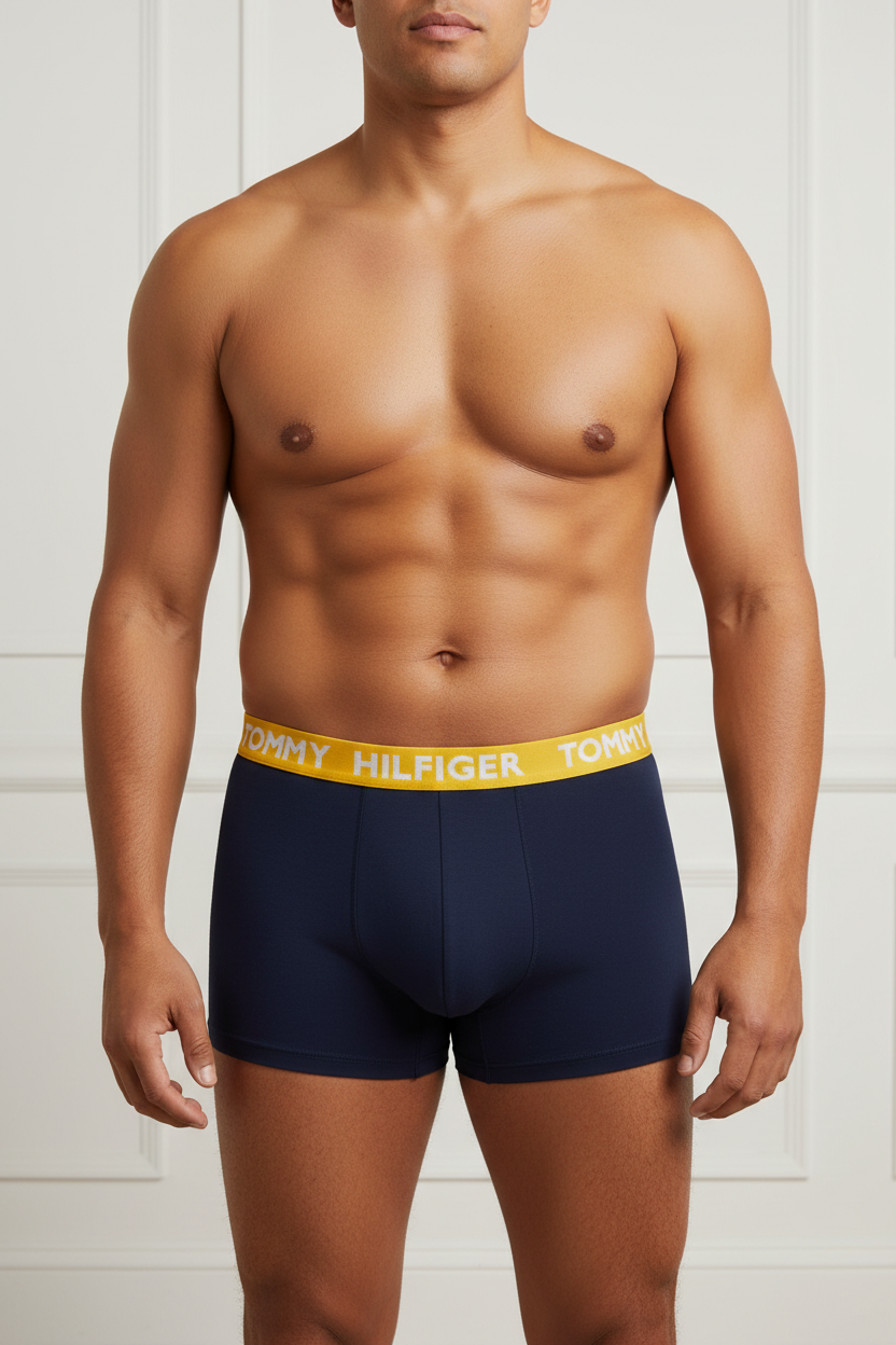 Boxer Tommy Hilfiger banda amarilla - Copa muy marcada